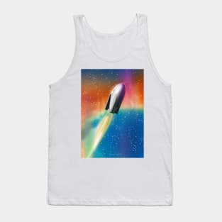 Retro Space Rocket Tank Top